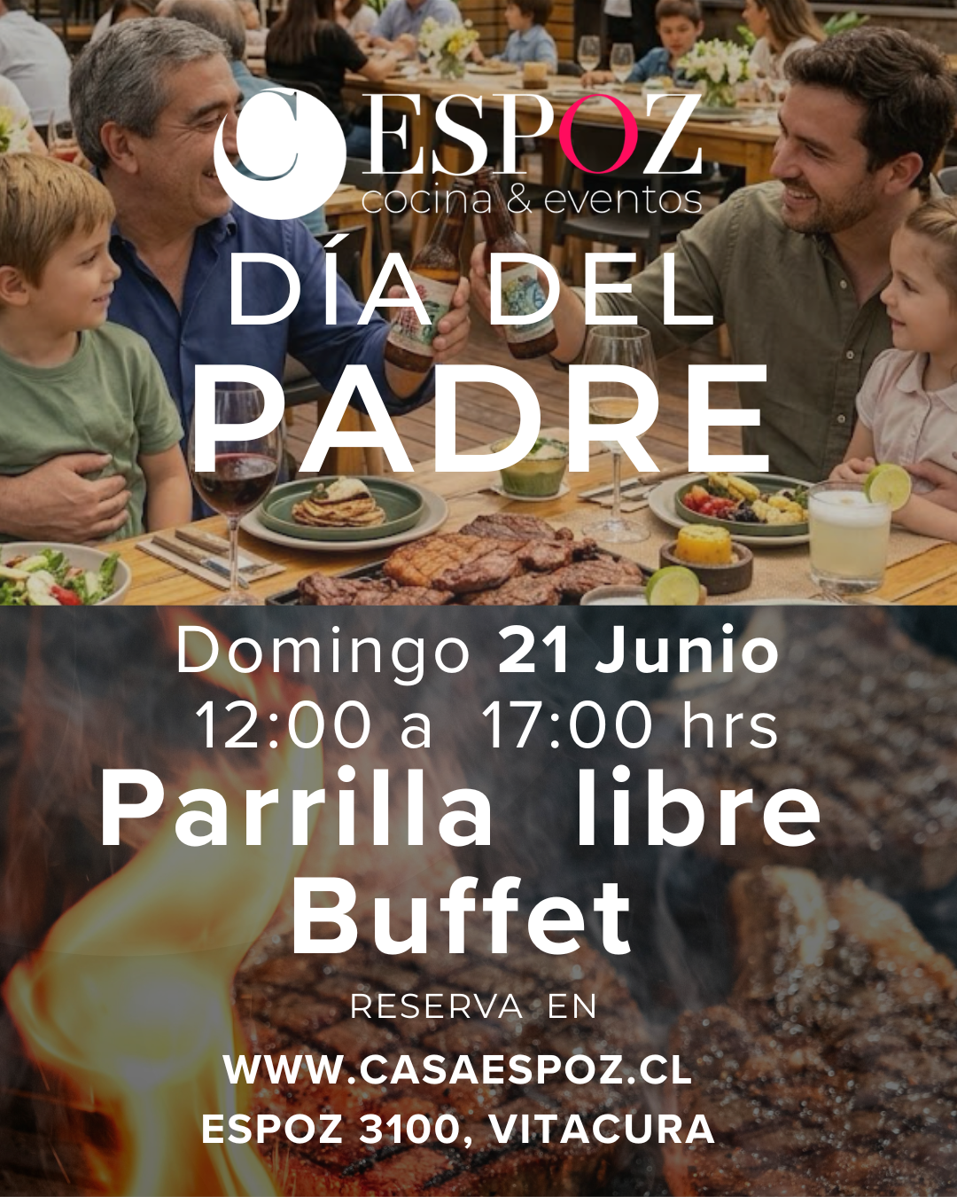 Día del Padre 21 de Junio - Parrilla Libre