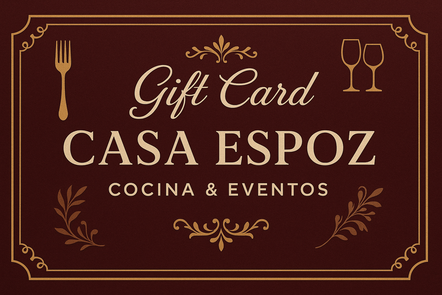 Gift Card Casa Espoz!