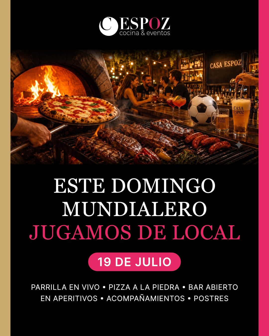 LA FINAL DEL MUNDIAL EN CASA ESPOZ